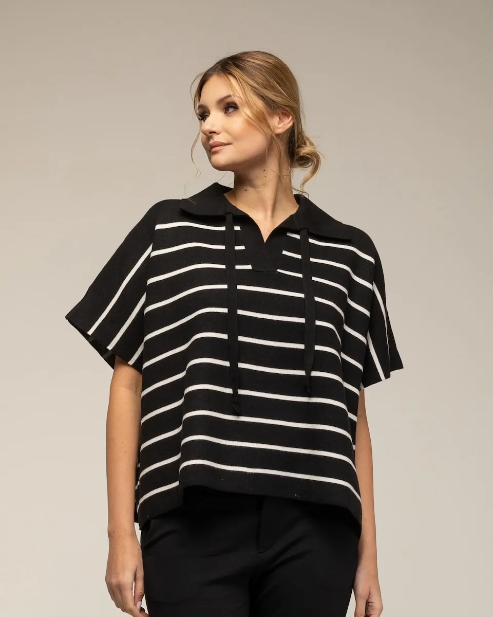 Женский свитер свободного покроя в полоску Tantra, черный
Женский свитер свободного покроя в полоску Tantra, черный