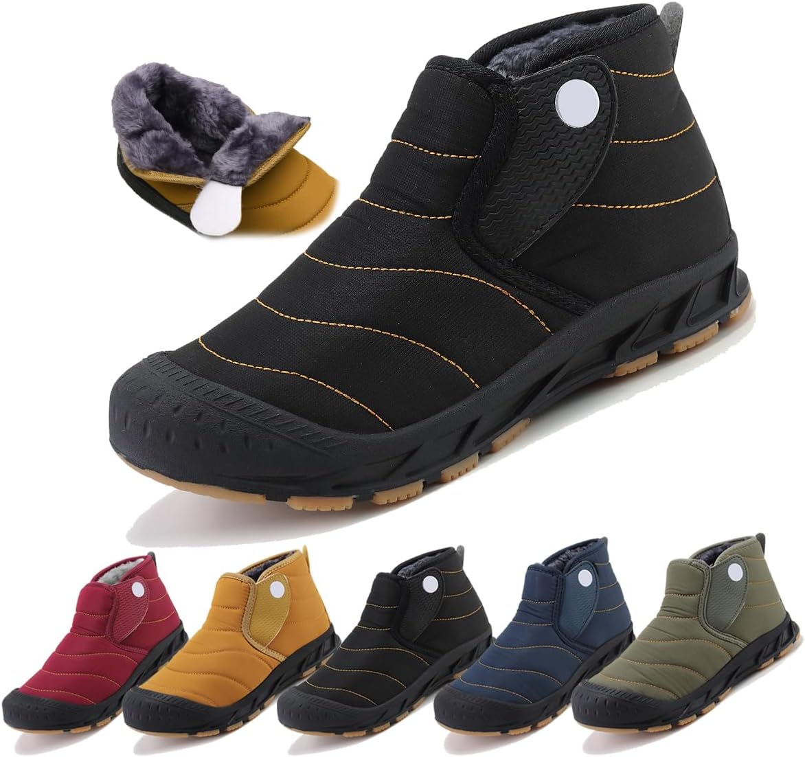 Зимние ботинки для женщин и мужчин с молнией, с теплым мехом, на выход, короткие снежные ботинки, противоскользящие, водонепроницаемые, удобные для улицы Generic, черный
Зимние ботинки для женщин и мужчин с молнией, с теплым мехом, на выход, короткие снежные ботинки, противоскользящие, водонепроницаемые, удобные для улицы Generic, черный