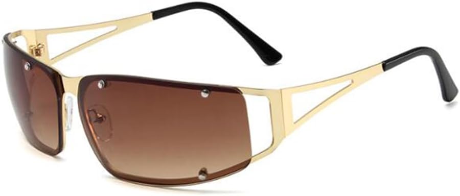 Металлические полые безрамочные солнцезащитные очки Y2K для женщин, солнцезащитные очки-щитки без оправы, прямоугольные солнцезащитные очки Weloveushop, Gold Drame Double Tea Flakes
Металлические полые безрамочные солнцезащитные очки Y2K для женщин, солнцезащитные очки-щитки без оправы, прямоугольные солнцезащитные очки Weloveushop, Gold Drame Double Tea Flakes