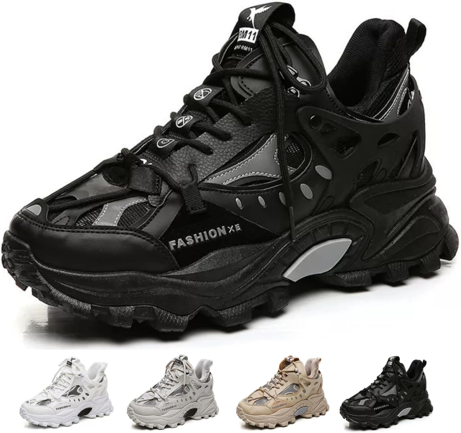 Модные массивные кроссовки для мужчин Ретро Y2K Стильные папины кроссовки Удобные дышащие повседневные кроссовки для ходьбы Macefil, черный
Модные массивные кроссовки для мужчин Ретро Y2K Стильные папины кроссовки Удобные дышащие повседневные кроссовки для ходьбы Macefil, черный