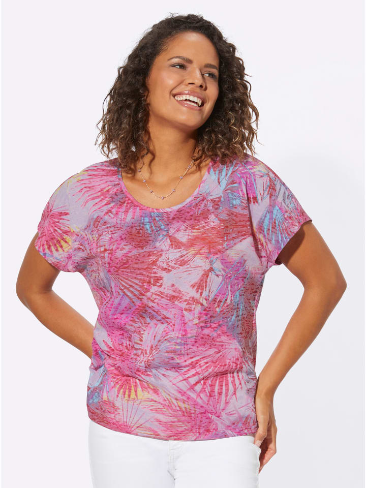 Рубашка с круглым вырезом в цвете фуксии и морской волны WITT WEIDEN
Рубашка с круглым вырезом в цвете фуксии и морской волны WITT WEIDEN