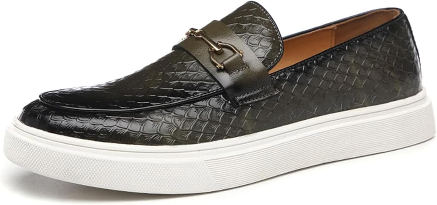 Мужские слипоны Xinduoyu с плетеным верхом - кожаные удобные повседневные туфли - формальные туфли для вечеринок, зеленый
Мужские слипоны Xinduoyu с плетеным верхом - кожаные удобные повседневные туфли - формальные туфли для вечеринок, зеленый