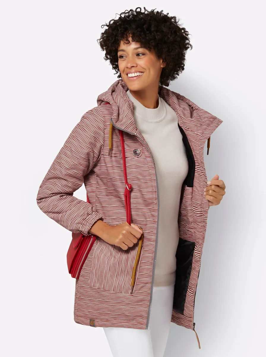 Casual Looks Анорак, с капюшоном, цвет Rostrot-Weiß-Geringelt
Casual Looks Анорак, с капюшоном, цвет Rostrot-Weiß-Geringelt