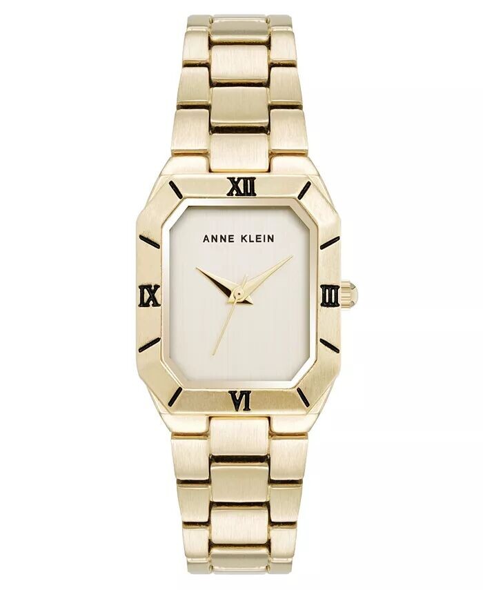 Женские кварцевые часы из металлического сплава золотистого цвета с римскими цифрами и безелем, 23 мм Anne Klein, золото
Женские кварцевые часы из металлического сплава золотистого цвета с римскими цифрами и безелем, 23 мм Anne Klein, золото