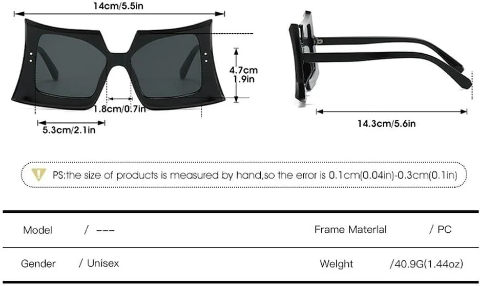 Модные солнцезащитные очки необычной формы для женщин и мужчин, ретро-дизайн, стиль хип-хоп, для активного отдыха, путешествий и вечеринок GHVWYX, White Gradient Gray
Модные солнцезащитные очки необычной формы для женщин и мужчин, ретро-дизайн, стиль хип-хоп, для активного отдыха, путешествий и вечеринок GHVWYX, White Gradient Gray
