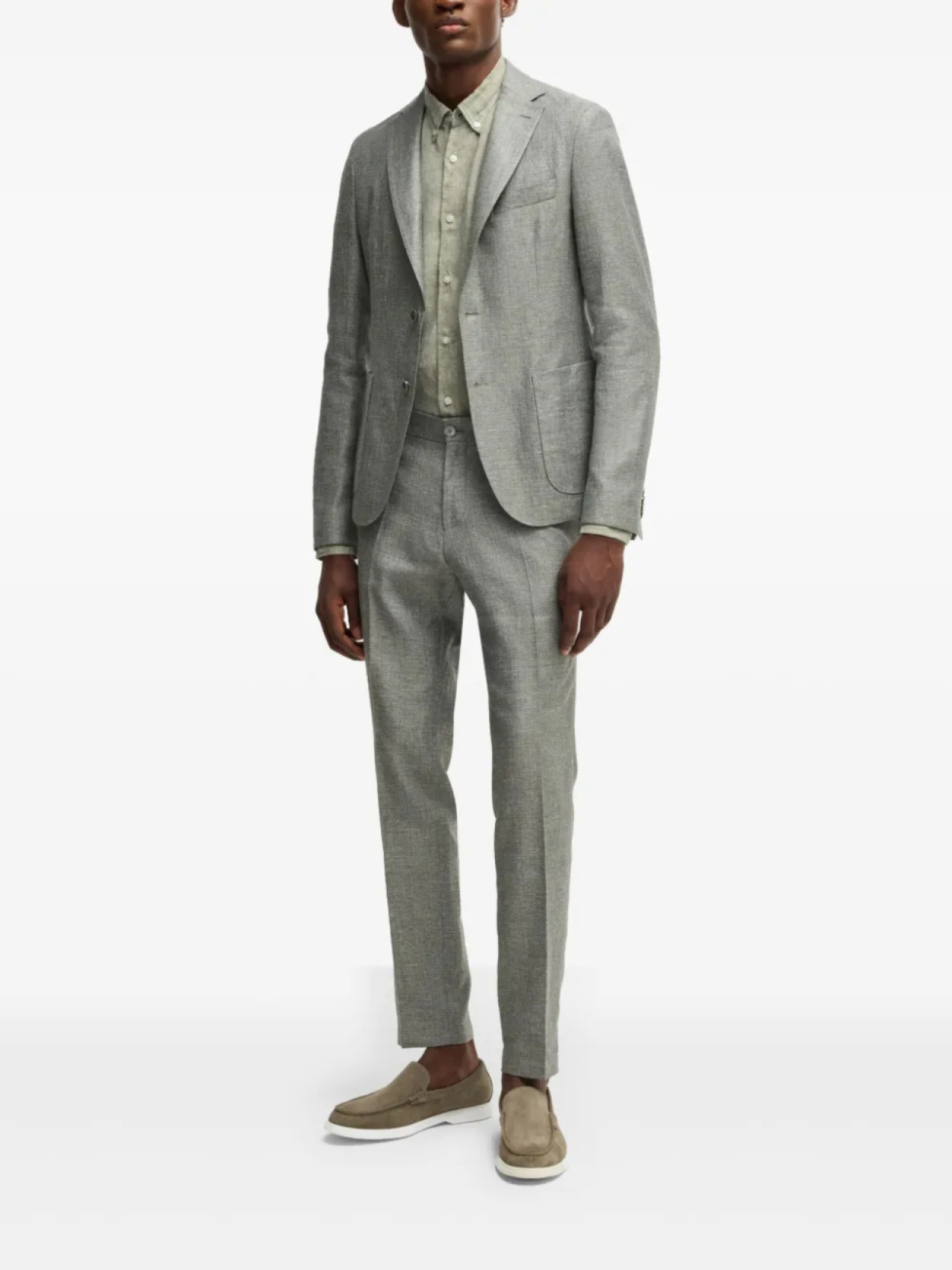 Льняная рубашка на пуговицах BOSS, зеленый
Льняная рубашка на пуговицах BOSS, зеленый