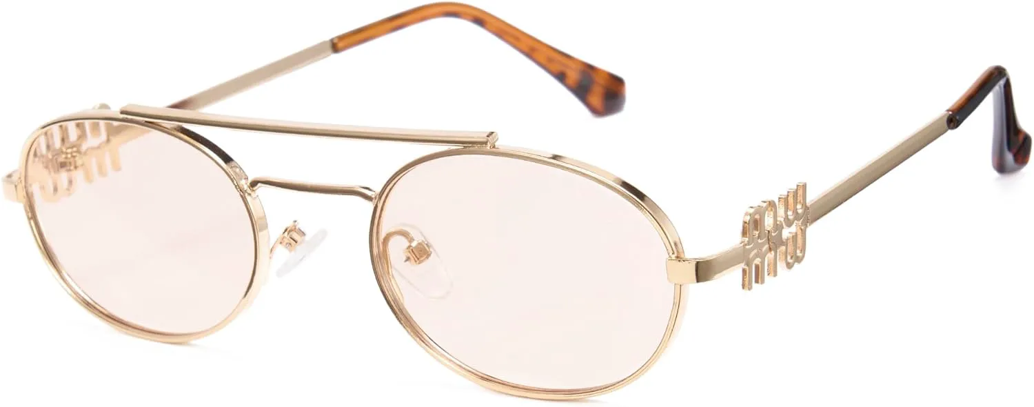 Солнцезащитные очки Cyxus Retro Oval для женщин в стиле 90-х, металлические, модные, узкие, золотистые, 2025, 1324, Frame: Gold+ Lens: Champagne Gold-1324
Солнцезащитные очки Cyxus Retro Oval для женщин в стиле 90-х, металлические, модные, узкие, золотистые, 2025, 1324, Frame: Gold+ Lens: Champagne Gold-1324