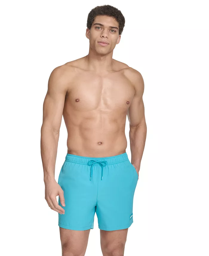 Мужские базовые быстросохнущие плавки Euro Regular-Fit 5" с компрессионными шортами-лайнером Calvin Klein, зеленый
Мужские базовые быстросохнущие плавки Euro Regular-Fit 5" с компрессионными шортами-лайнером Calvin Klein, зеленый