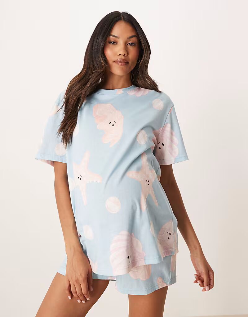 ASOS DESIGN Maternity: свободная футболка и шорты нежно-голубого цвета ASOS Maternity
ASOS DESIGN Maternity: свободная футболка и шорты нежно-голубого цвета ASOS Maternity