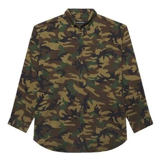 Рубашка camouflage fitted shirt 'green' Balenciaga, зеленый
Рубашка camouflage fitted shirt 'green' Balenciaga, зеленый