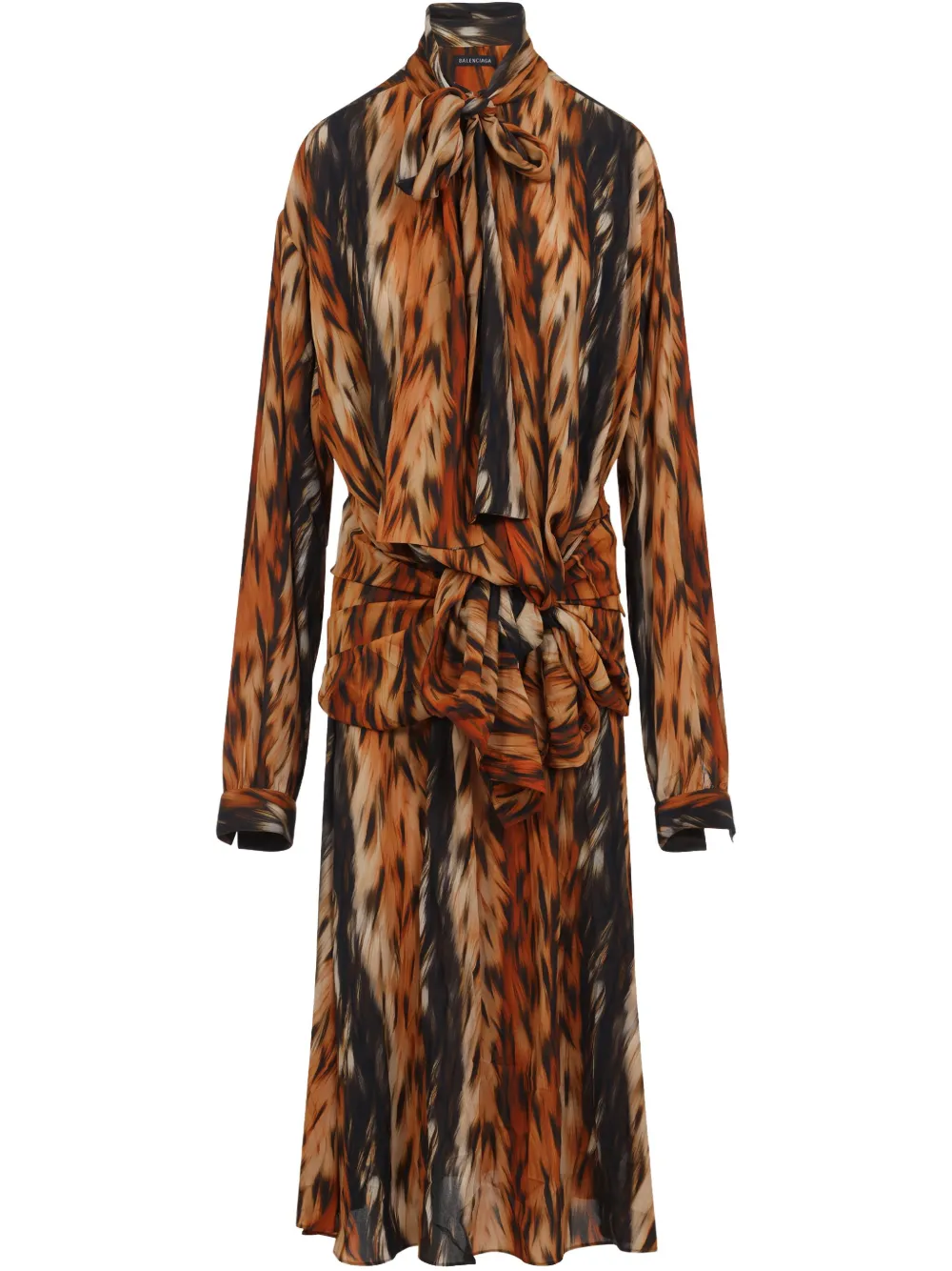 Платье миди с узлом BALENCIAGA, коричневый
Платье миди с узлом BALENCIAGA, коричневый
