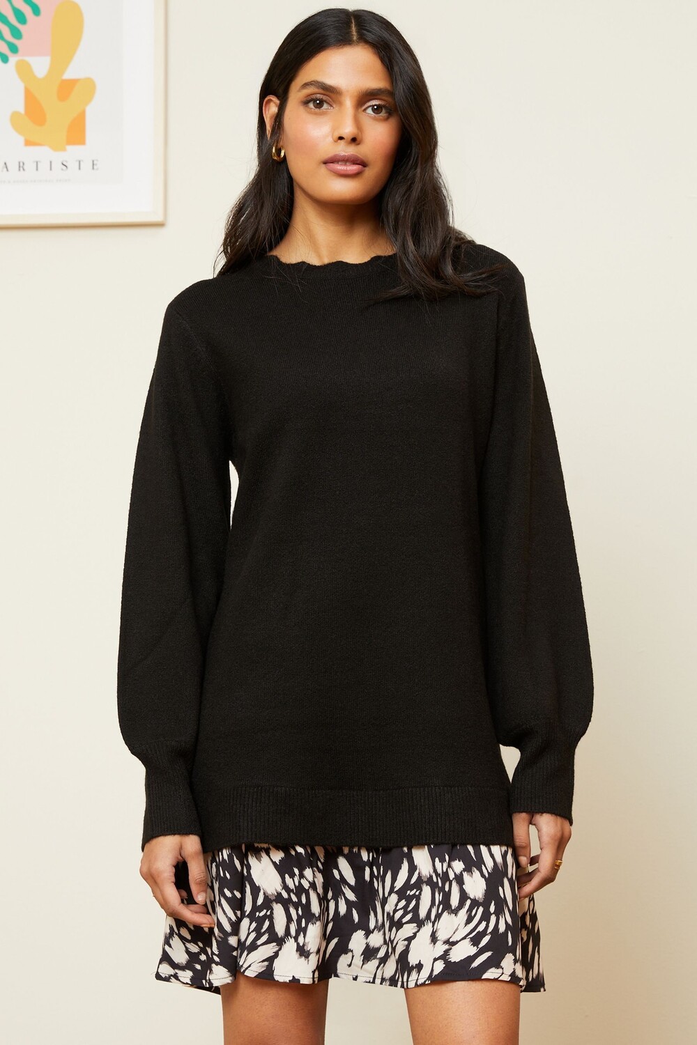 Платье джемпер с тканым подолом Love & Roses, черный
Платье джемпер с тканым подолом Love & Roses, черный