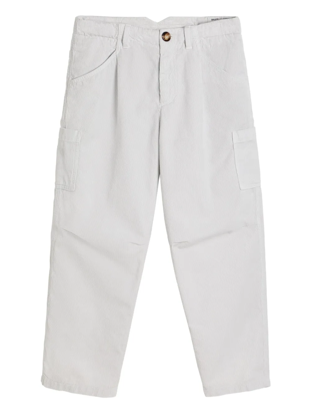 Вельветовые брюки карго Brunello Cucinelli Kids, серый
Вельветовые брюки карго Brunello Cucinelli Kids, серый