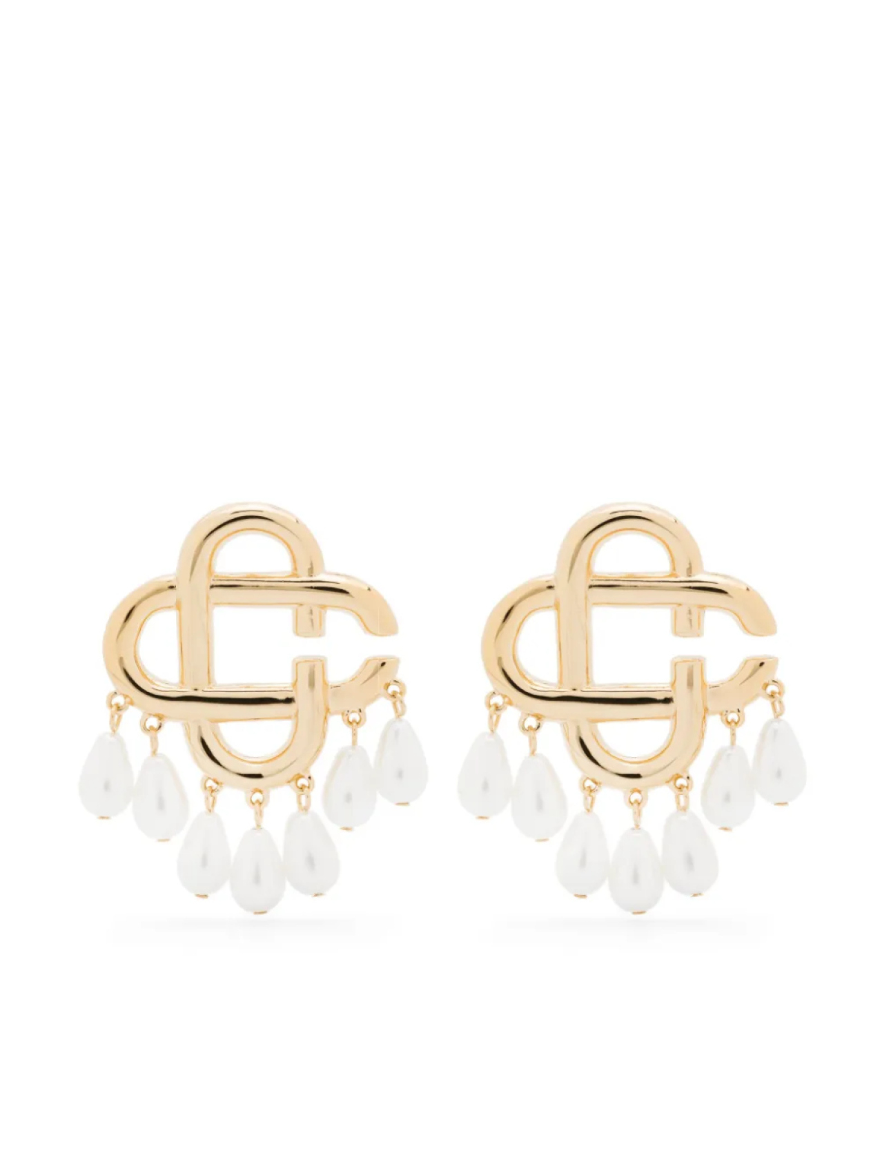 Серьги с жемчужным логотипом Casablanca, золотой
Серьги с жемчужным логотипом Casablanca, золотой