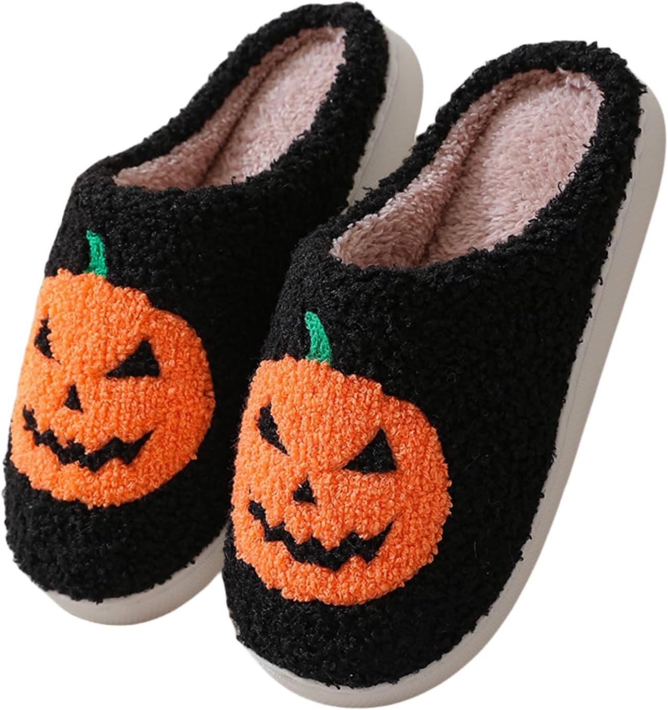 Тапочки FAYUEKEY с изображением страшных тыкв для женщин и мужчин, домашние тапочки с эффектом памяти, пушистые, на Хэллоуин, для спальни, черный
Тапочки FAYUEKEY с изображением страшных тыкв для женщин и мужчин, домашние тапочки с эффектом памяти, пушистые, на Хэллоуин, для спальни, черный
