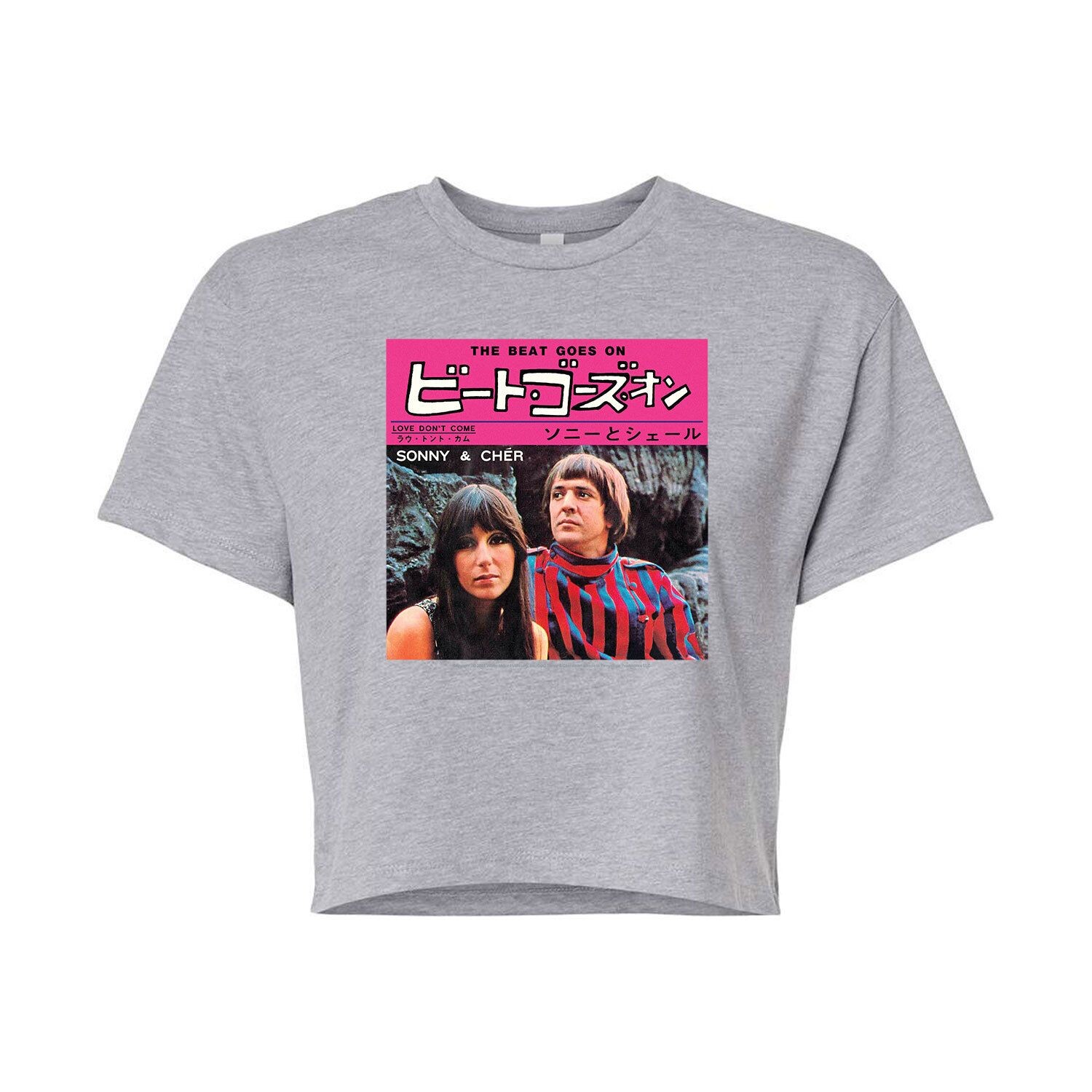 Укороченная футболка с рисунком Sonny & Cher для юниоров "The Beat Goes On" Licensed Character, серый
Укороченная футболка с рисунком Sonny & Cher для юниоров "The Beat Goes On" Licensed Character, серый