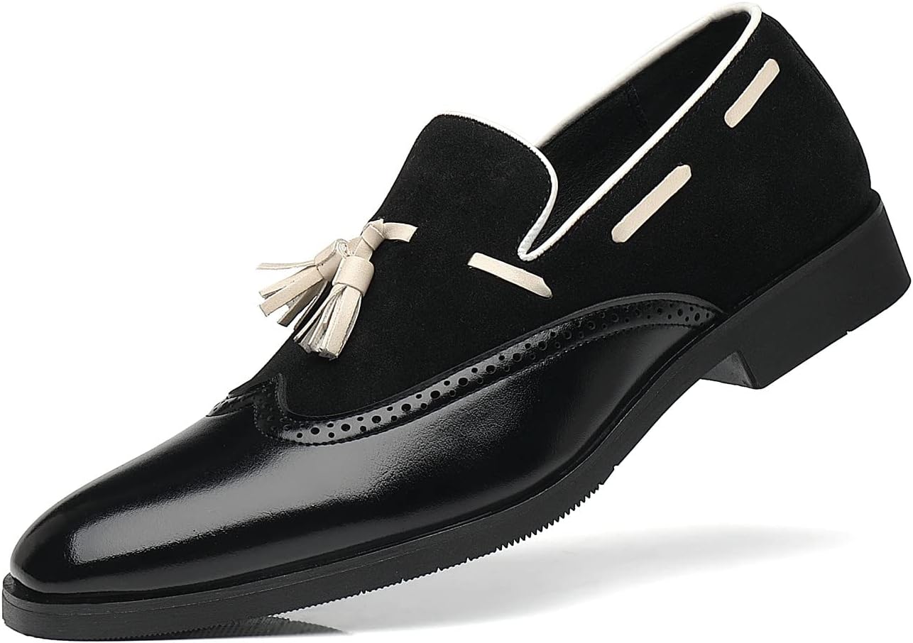 Мужские лоферы с кисточками Santimon, крылья Brogue, винтажная деловая кожа, мокасины на шнуровке, повседневные оксфорды, черный
Мужские лоферы с кисточками Santimon, крылья Brogue, винтажная деловая кожа, мокасины на шнуровке, повседневные оксфорды, черный