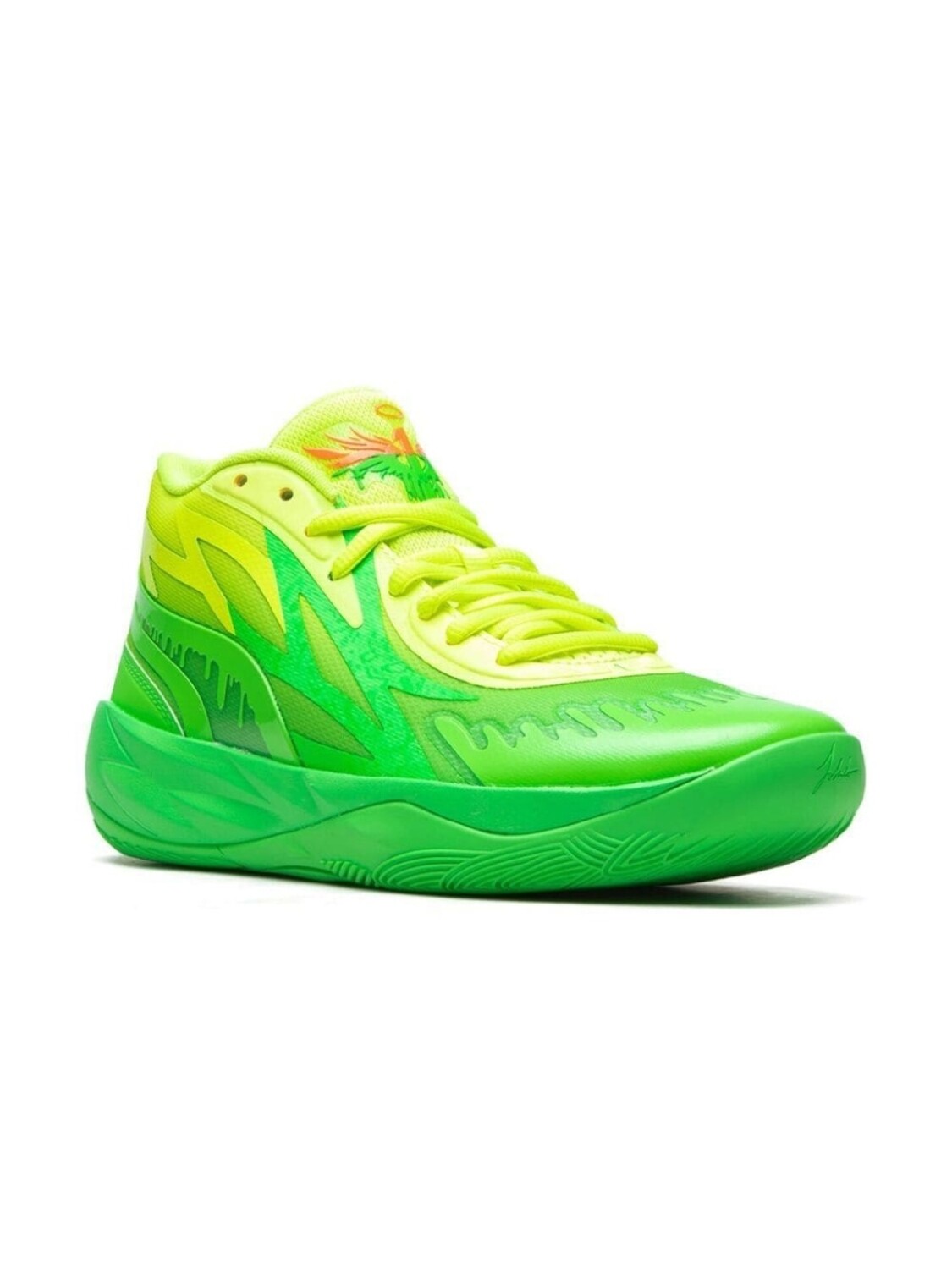 Puma Kids кроссовки Slime MB.02 из коллаборации с Nickelodeon, зеленый 
Puma Kids кроссовки Slime MB.02 из коллаборации с Nickelodeon, зеленый