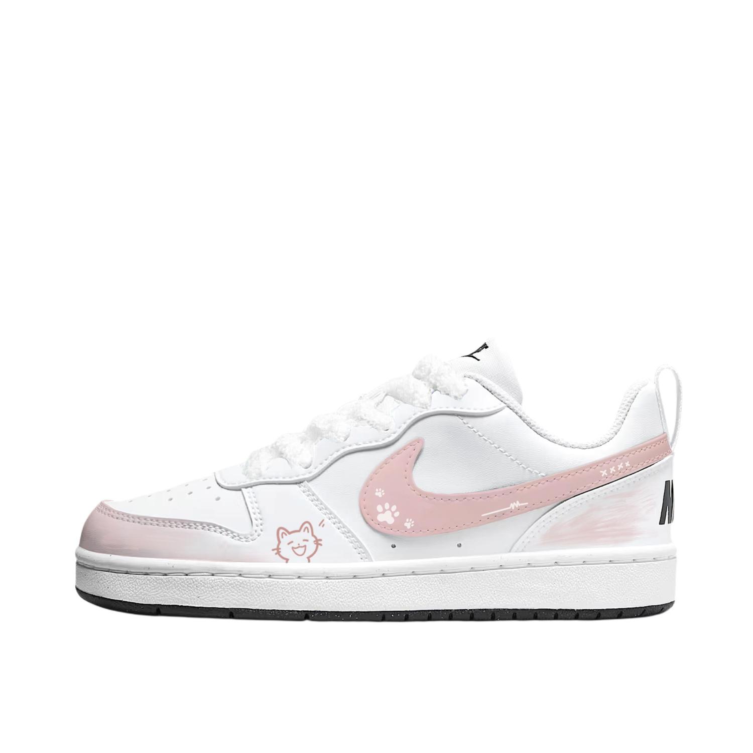 Кроссовки для скейтбординга Court Borough Happy Kitten с низким верхом, противоскользящие, для детей и подростков Nike, розовый/белый
Кроссовки для скейтбординга Court Borough Happy Kitten с низким верхом, противоскользящие, для детей и подростков Nike, розовый/белый