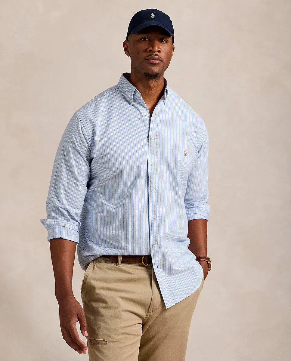 Мужская рубашка Оксфорд больших размеров Polo Ralph Lauren, цвет Azul Pálido
Мужская рубашка Оксфорд больших размеров Polo Ralph Lauren, цвет Azul Pálido