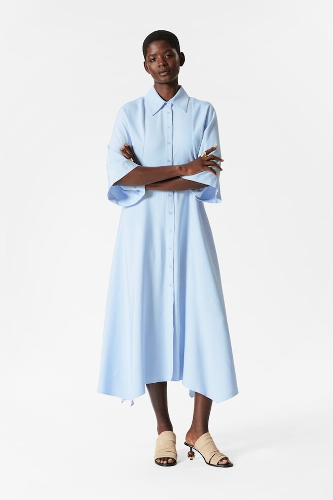 Платье-Рубашка миди & Other Stories, голубой
Платье-Рубашка миди & Other Stories, голубой