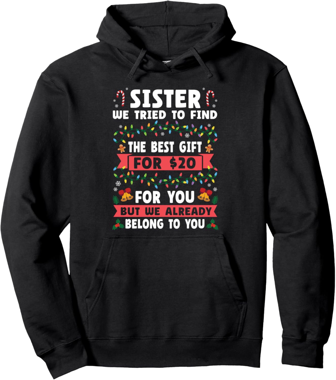 Толстовка, сестра, мы старались найти для сестры лучшую толстовку Christmas & Family Gift, черный
Толстовка, сестра, мы старались найти для сестры лучшую толстовку Christmas & Family Gift, черный