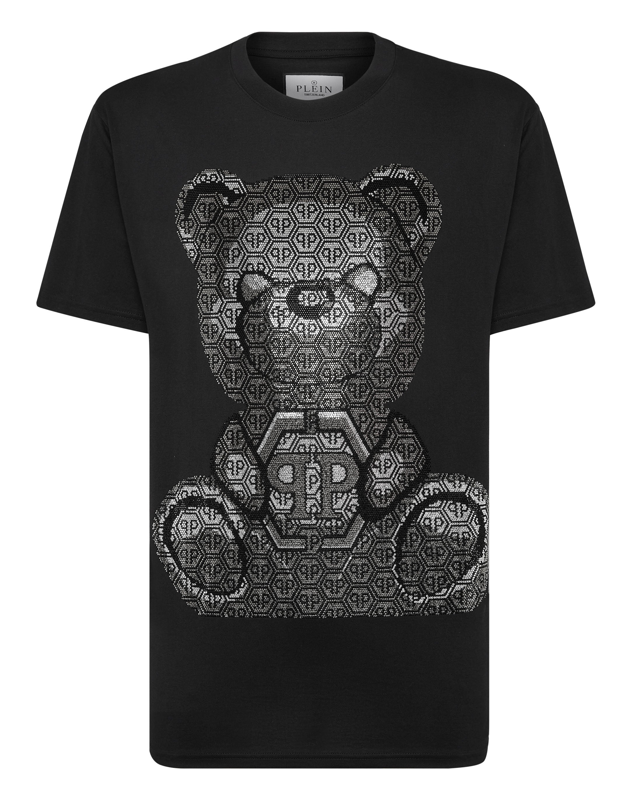 Футболка с круглым вырезом SS 3D Teddy PHILIPP PLEIN, черный 
Футболка с круглым вырезом SS 3D Teddy PHILIPP PLEIN, черный