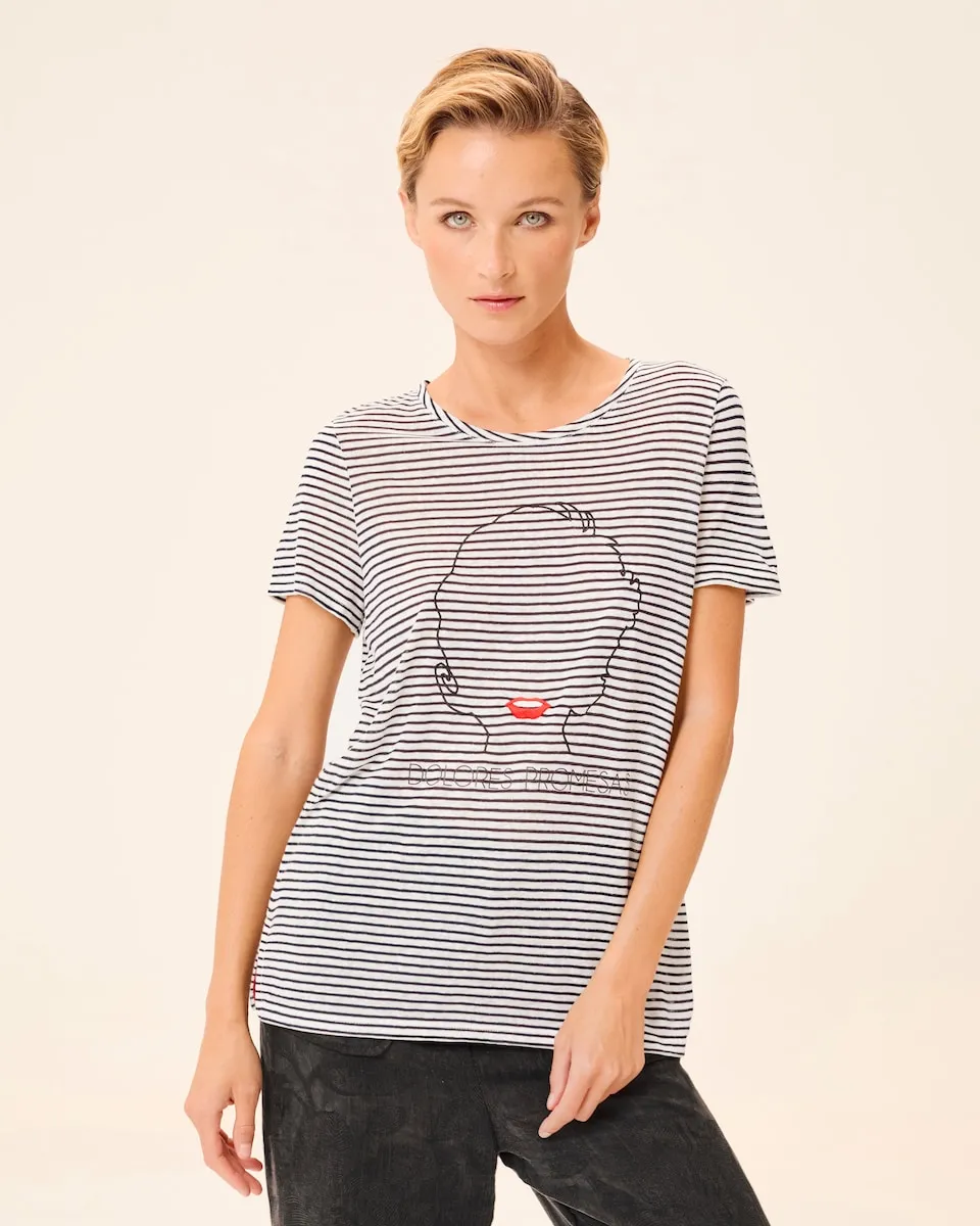 Женская футболка Muse с коротким рукавом и принтом спереди Dolores Promesas, белый
Женская футболка Muse с коротким рукавом и принтом спереди Dolores Promesas, белый