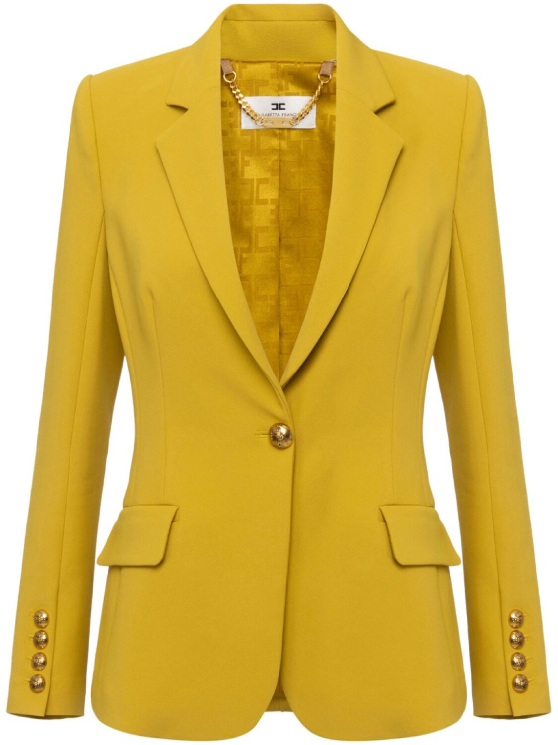 Elisabetta Franchi креповый блейзер, желтый
Elisabetta Franchi креповый блейзер, желтый