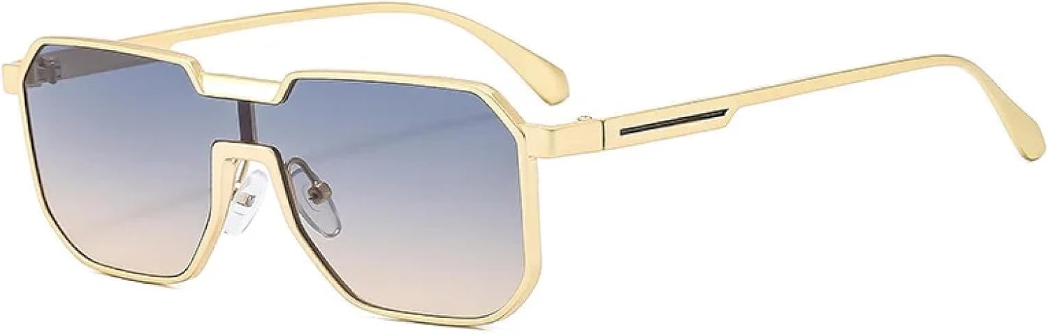 Ретро-солнцезащитные очки без оправы для женщин, модные, с цельными линзами, черные, с защитой от УФ-излучения UV400, для мужчин, роскошные, металлические VFDHN, Gold-blueyellow
Ретро-солнцезащитные очки без оправы для женщин, модные, с цельными линзами, черные, с защитой от УФ-излучения UV400, для мужчин, роскошные, металлические VFDHN, Gold-blueyellow