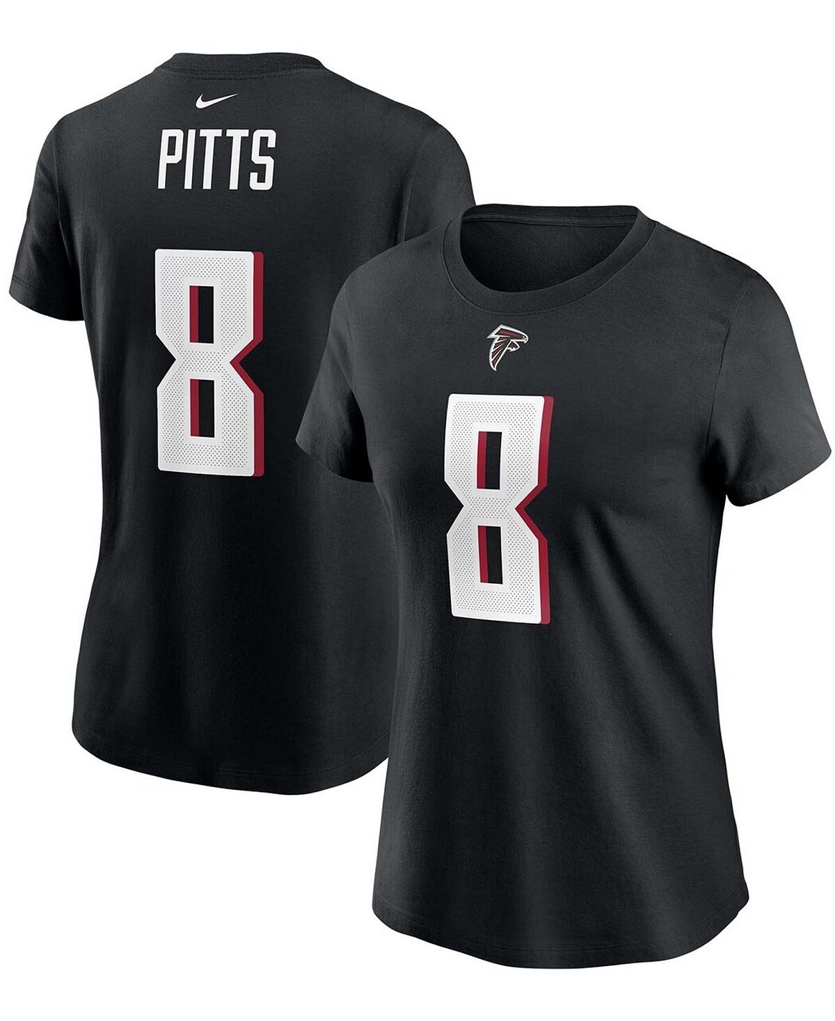 Женская футболка Kyle Pitts Black Atlanta Falcons драфта НФЛ 2021 года в первом раунде, имя игрока, номер Nike, черный
Женская футболка Kyle Pitts Black Atlanta Falcons драфта НФЛ 2021 года в первом раунде, имя игрока, номер Nike, черный