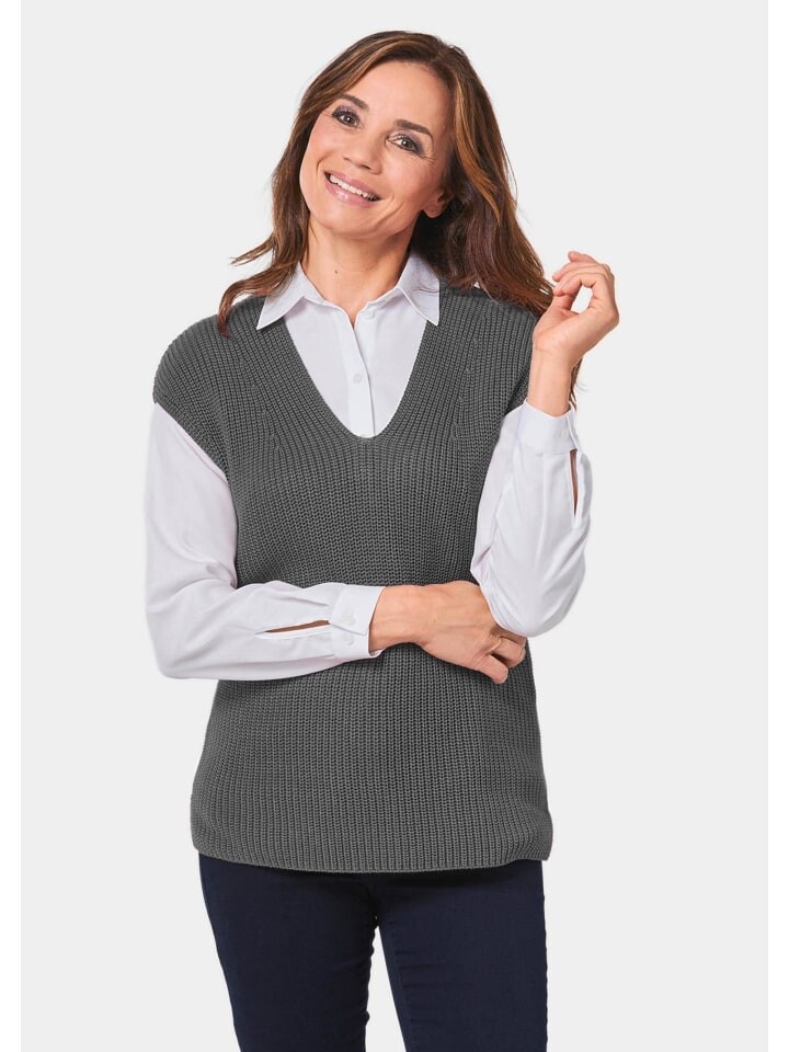Свитер-жилет GOLDNER, цвет dunkelgrau/melange
Свитер-жилет GOLDNER, цвет dunkelgrau/melange
