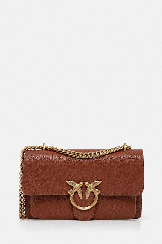 Кожаная сумка Pinko, коричневый
Кожаная сумка Pinko, коричневый