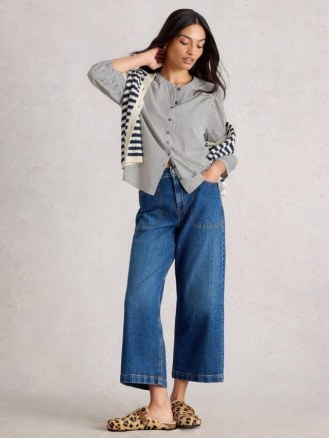 Рубашка с полосатыми рукавами-фонариками White Stuff, White/Multi
Рубашка с полосатыми рукавами-фонариками White Stuff, White/Multi