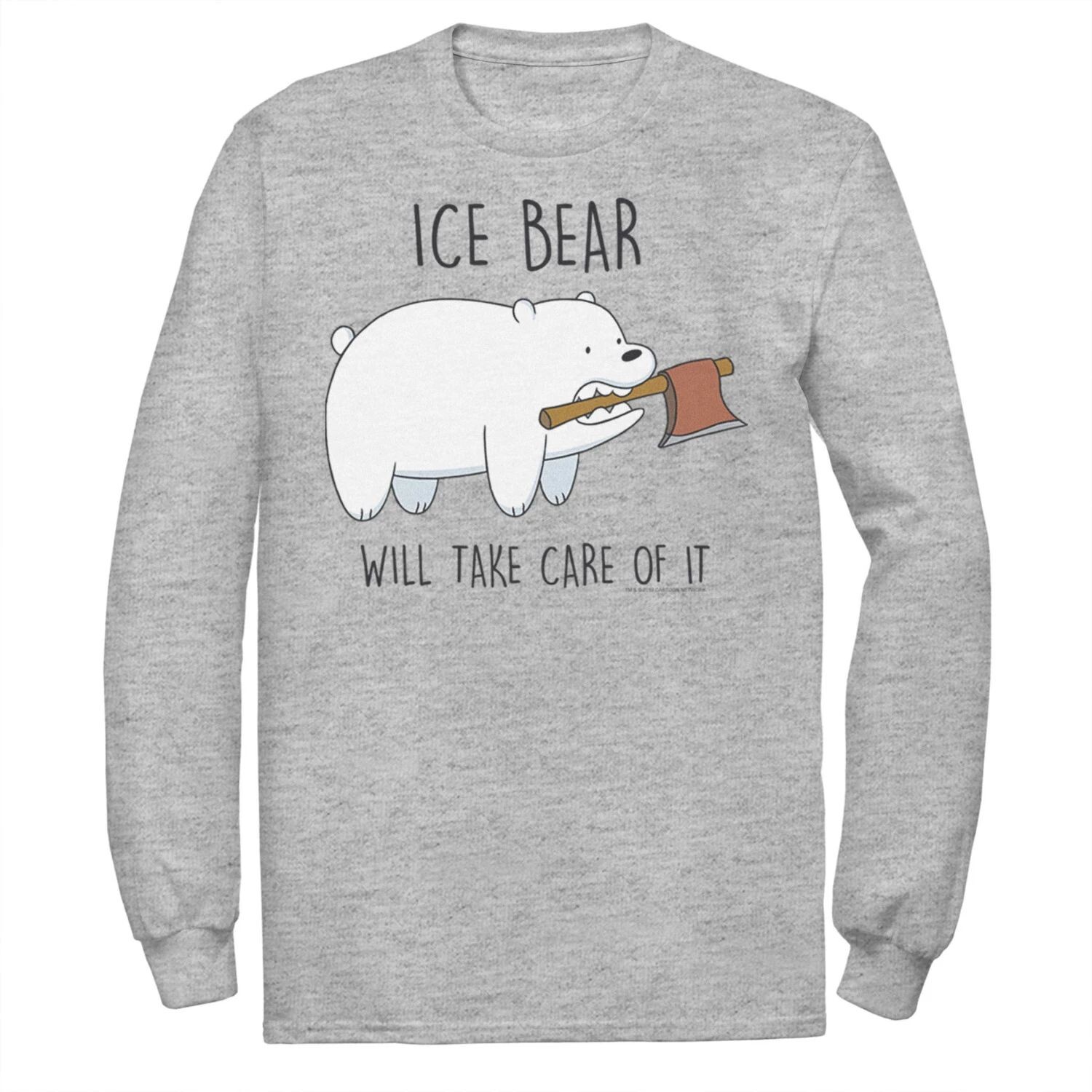 Мужская футболка с длинными рукавами Cartoon Network Bare Bears Ice Bear Take Care Of It Axe Licensed Character
Мужская футболка с длинными рукавами Cartoon Network Bare Bears Ice Bear Take Care Of It Axe Licensed Character