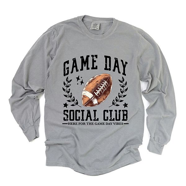 Футболка женская с длинным рукавом и принтом Football game day social club Simply Sage Market, Grey
Футболка женская с длинным рукавом и принтом Football game day social club Simply Sage Market, Grey
