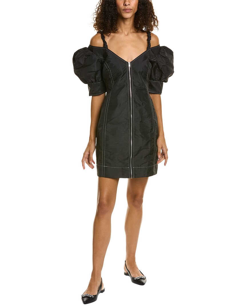 Платье-футляр из тафты GANNI, черный
Платье-футляр из тафты GANNI, черный