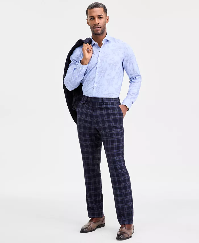 Мужской классический клетчатый костюм, отдельные детали Tayion Collection, синий
Мужской классический клетчатый костюм, отдельные детали Tayion Collection, синий