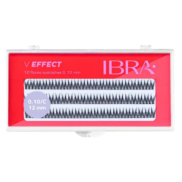 Пучки ресниц 12 мм, 120 шт./1 упаковка. Ibra Makeup V effect
Пучки ресниц 12 мм, 120 шт./1 упаковка. Ibra Makeup V effect