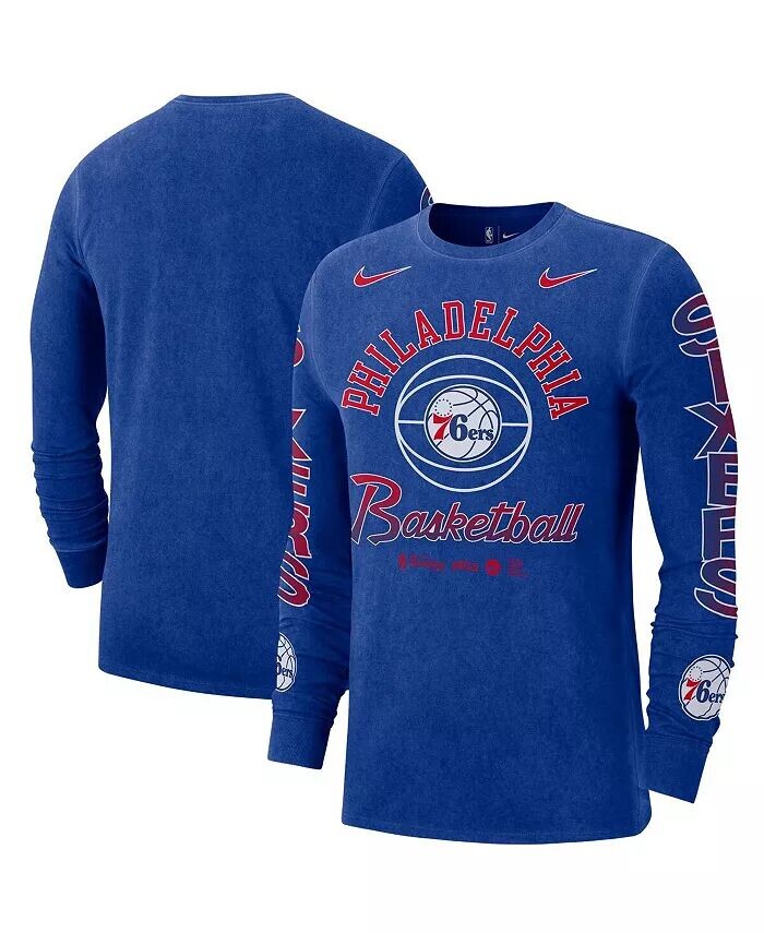 Мужская футболка Royal Distressed Philadelphia 76ers Courtside с приподнятыми длинными рукавами в стиле ретро Nike, синий
Мужская футболка Royal Distressed Philadelphia 76ers Courtside с приподнятыми длинными рукавами в стиле ретро Nike, синий