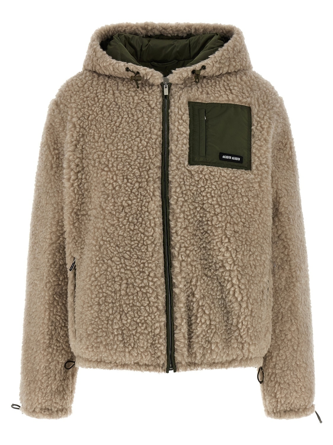 Пуховик гибридной конструкции MIU MIU, бежевый
Пуховик гибридной конструкции MIU MIU, бежевый