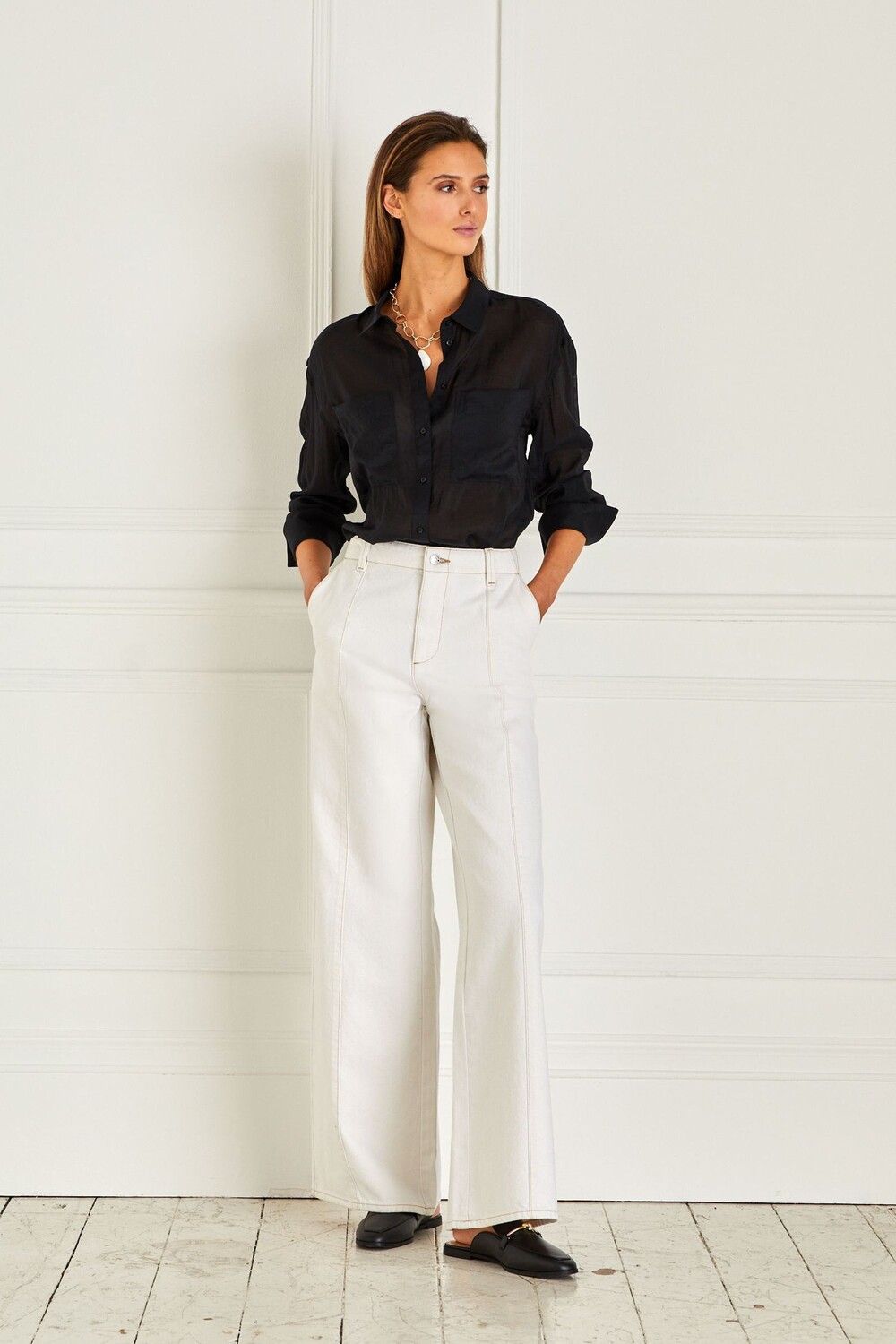 Приталенные джинсы широкого кроя Next, белый
Приталенные джинсы широкого кроя Next, белый