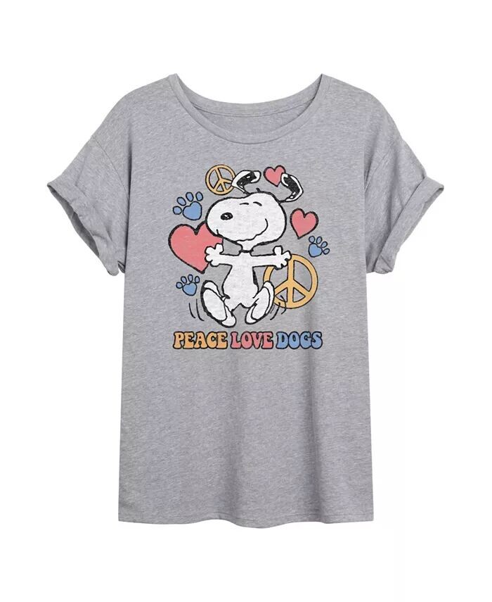 Модная большая футболка с рисунком собаки Peanuts для юниоров Hybrid Apparel GOOD VIBES LLC, серый
Модная большая футболка с рисунком собаки Peanuts для юниоров Hybrid Apparel GOOD VIBES LLC, серый