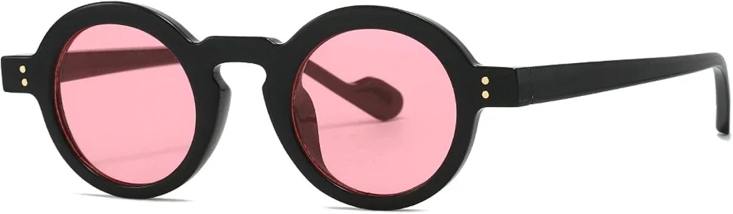 Солнцезащитные очки с защитой от УФ-излучения UV400 | Маленькая круглая оправа в стиле панк | Для женщин и мужчин, для занятий спортом на открытом воздухе и вождения DSVIGF, Black Pink
Солнцезащитные очки с защитой от УФ-излучения UV400 | Маленькая круглая оправа в стиле панк | Для женщин и мужчин, для занятий спортом на открытом воздухе и вождения DSVIGF, Black Pink
