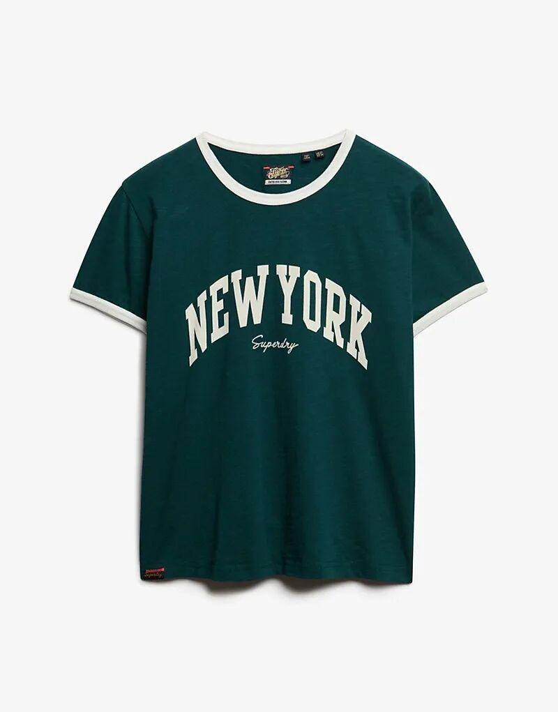 Футболка Superdry Athletic Essential Ringer облегающего кроя, темно-зеленого цвета
Футболка Superdry Athletic Essential Ringer облегающего кроя, темно-зеленого цвета