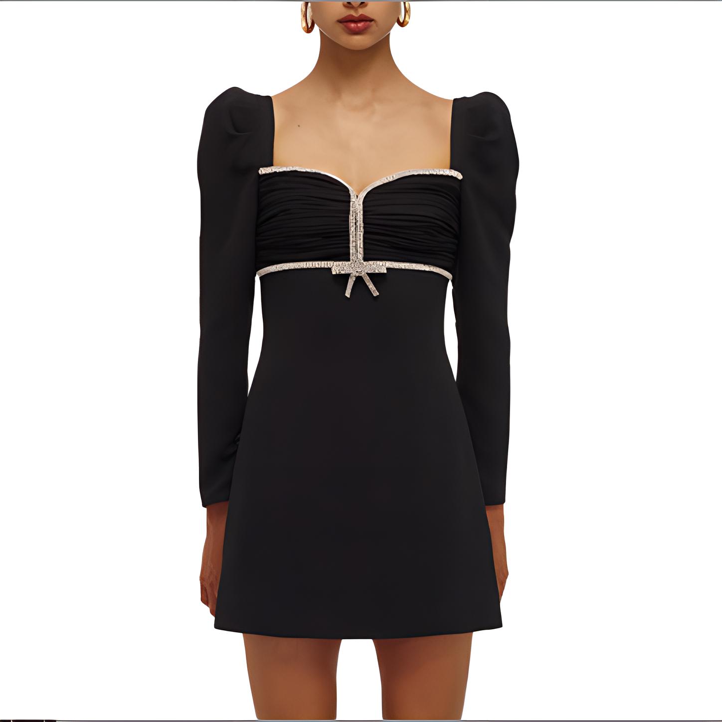 Self-portrait Женское черное платье с длинными рукавами
Self-portrait Женское черное платье с длинными рукавами