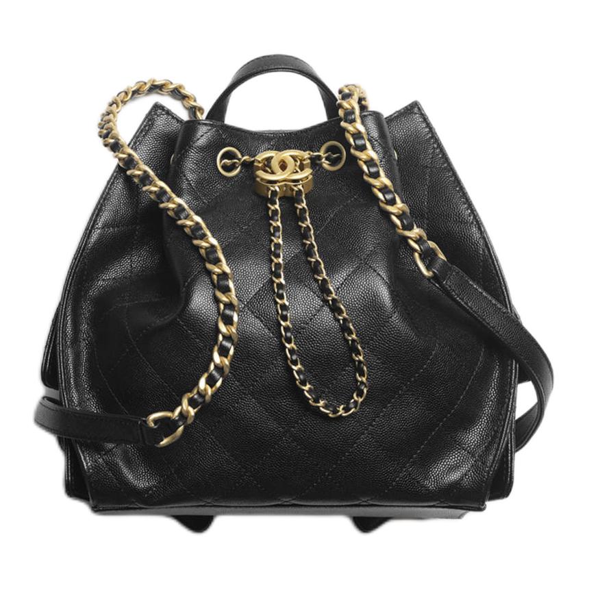 CHANEL Средняя женская сумка рюкзак из тисненой телячьей кожи с золотистой металлической фурнитурой черный
CHANEL Средняя женская сумка рюкзак из тисненой телячьей кожи с золотистой металлической фурнитурой черный