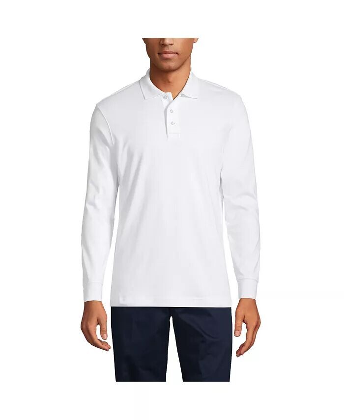 Школьная форма, мужская рубашка поло с длинным рукавом из интерлока Lands' End, белый
Школьная форма, мужская рубашка поло с длинным рукавом из интерлока Lands' End, белый