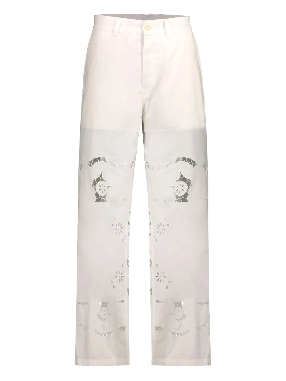 Брюки с накладными карманами Marine Serre, белый
Брюки с накладными карманами Marine Serre, белый