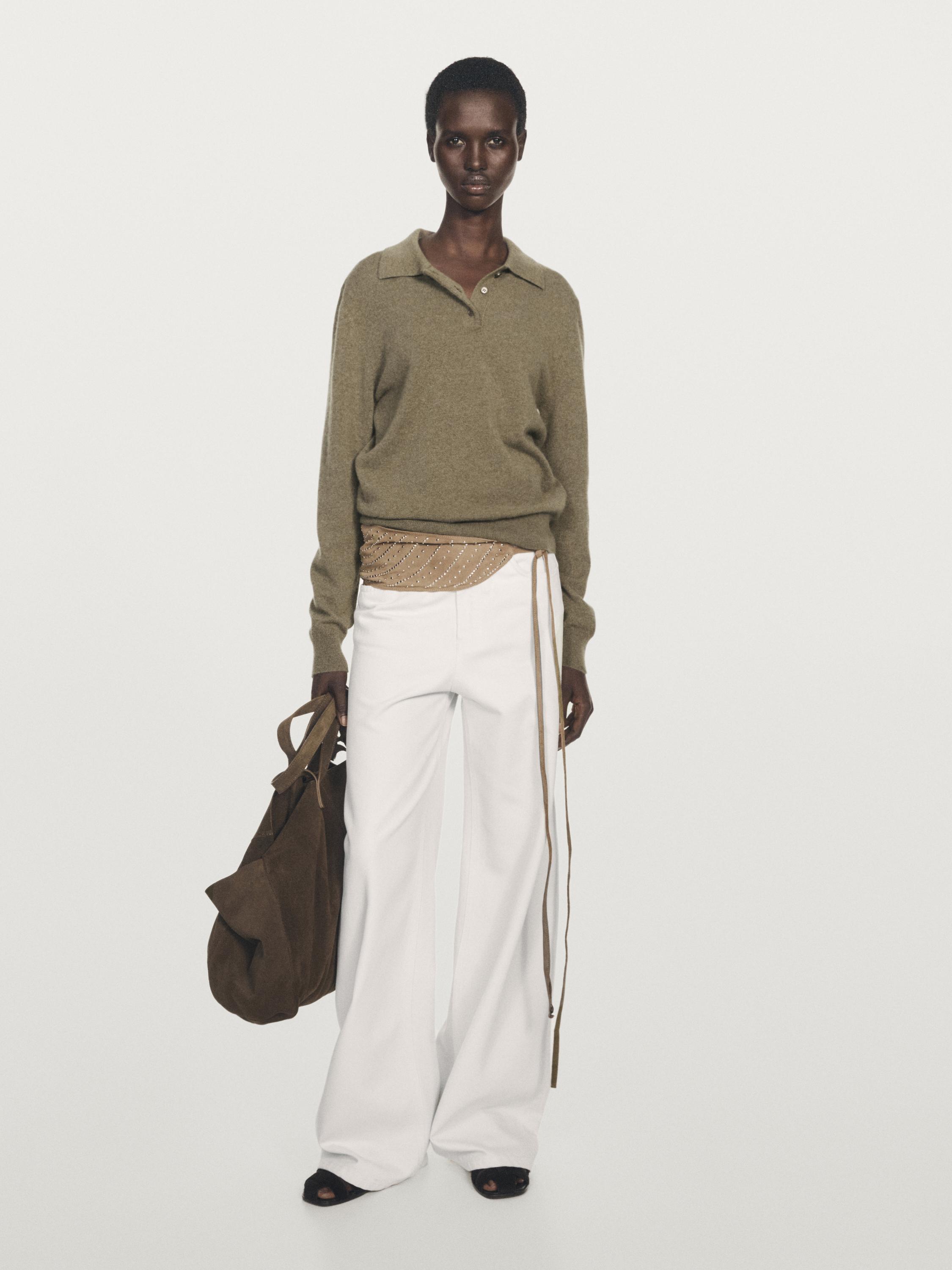 Трикотажный свитер-поло из 100% кашемира Massimo Dutti, Green Marl
Трикотажный свитер-поло из 100% кашемира Massimo Dutti, Green Marl